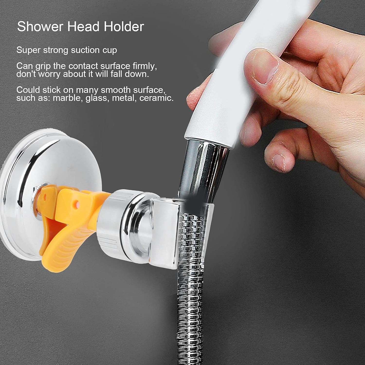 Adjustable Shower Head Holder Suction Cup Bathroom Accessories for Handheld Shower