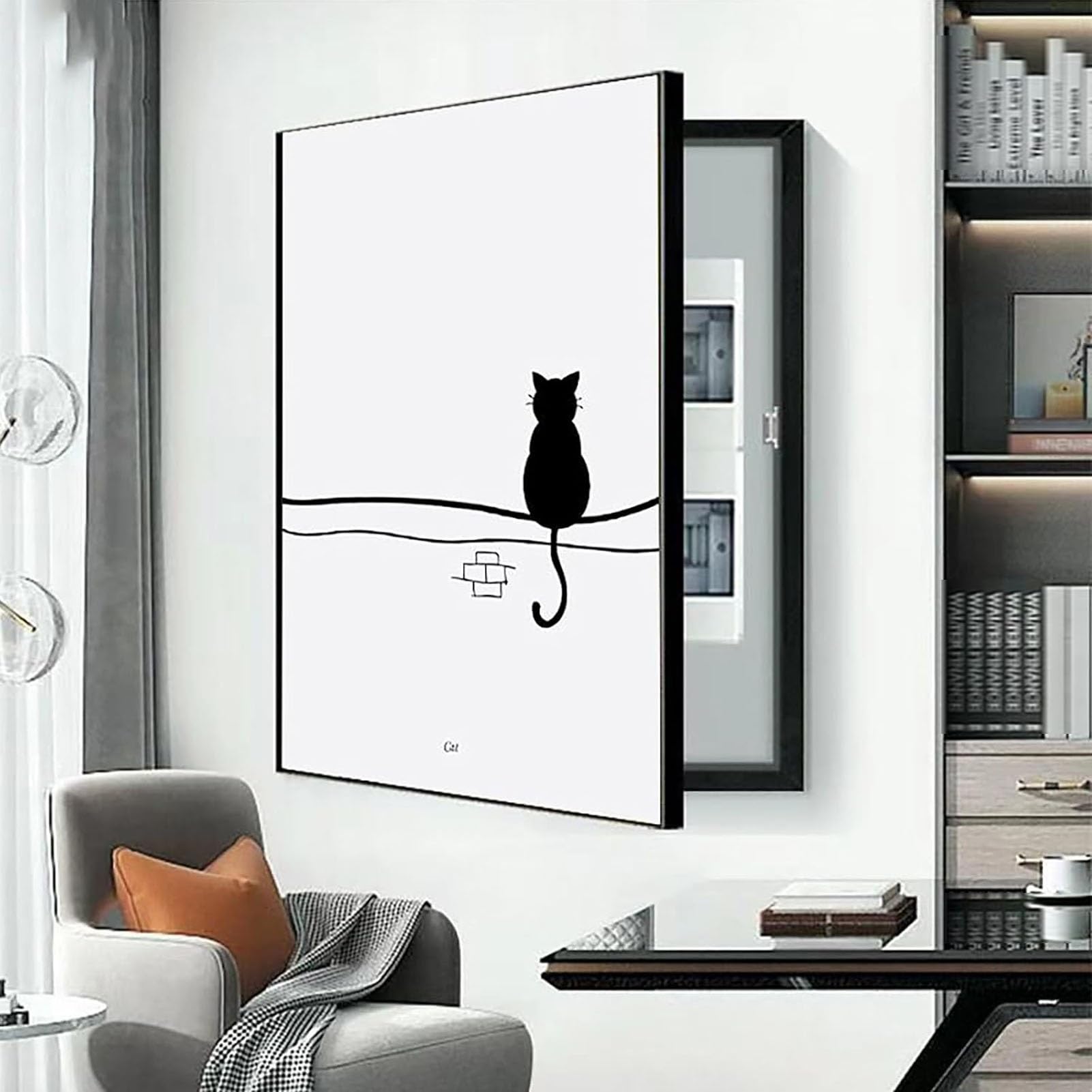 Cacher tableau électrique avec la peinture décorative pour boîtier