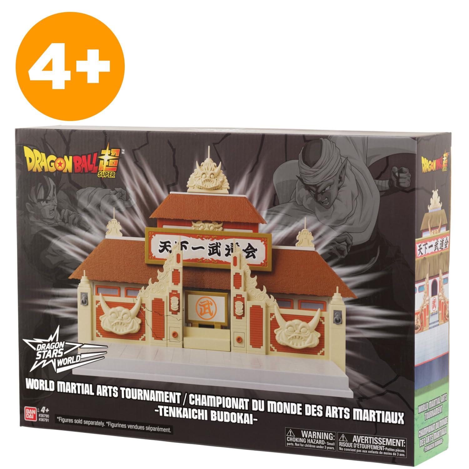 BANDAI - Dragon Ball Super - Tenkaichi Budokai Arena - Weltmeisterschaft der Kampfkünste - Diorama für Dragon Ball Figuren, Offizielle Kampfarena - Spielzeug ab 4 Jahren - 36790
