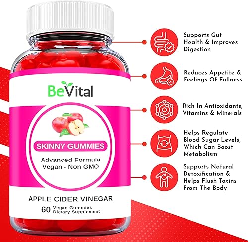 Miniatura 4 de Paquete de 3 gomitas Be Vital Keto, fórmula oficial, veganas, gomitas Be Vital Keto ACV, gomitas BeVital, Be Vital Keto ACV Gummy S Weight Shark