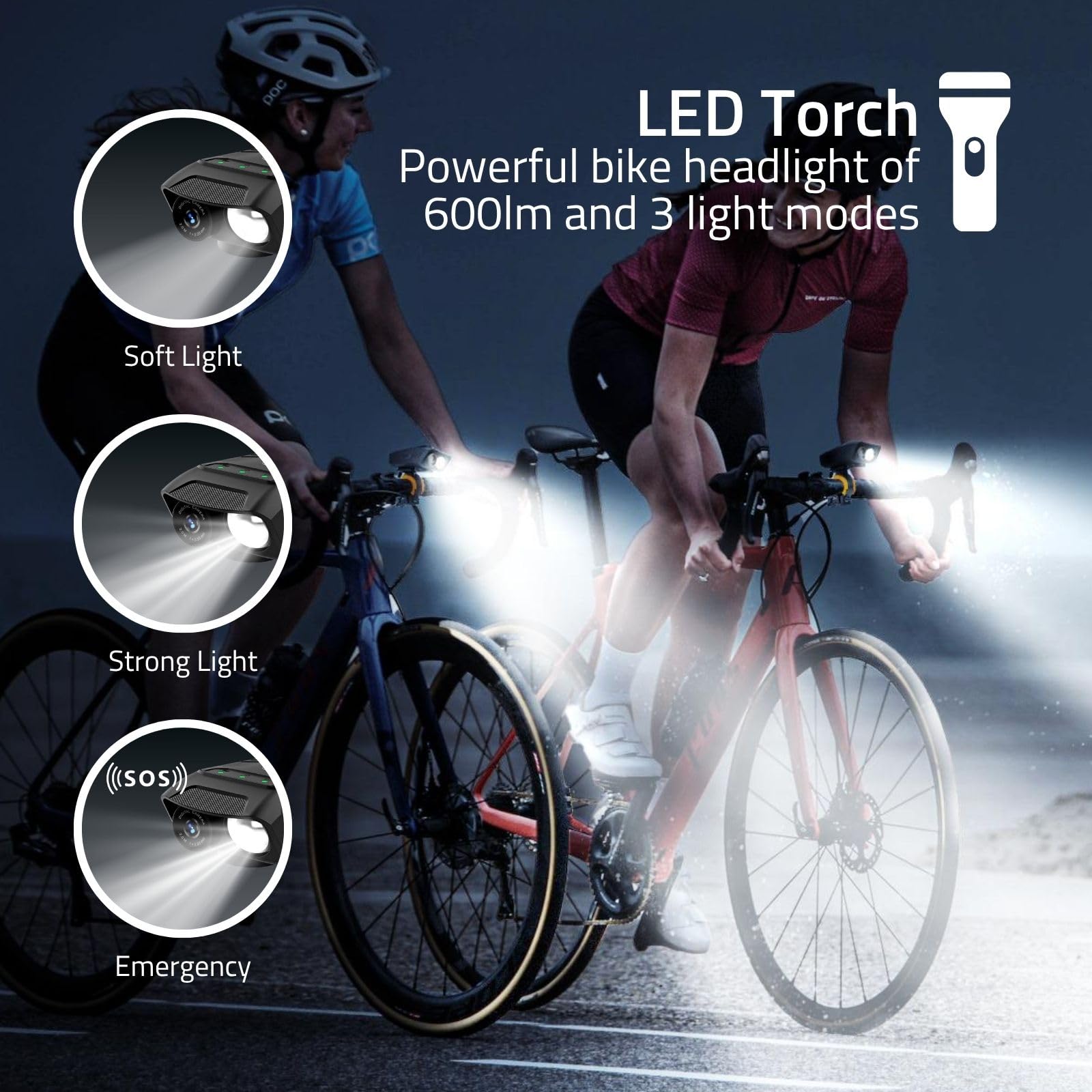 Nedis Caméra de vélo - 1080p@30fps - 2MPixel - 600min - 70°- 600min - Support Inclus - Noir