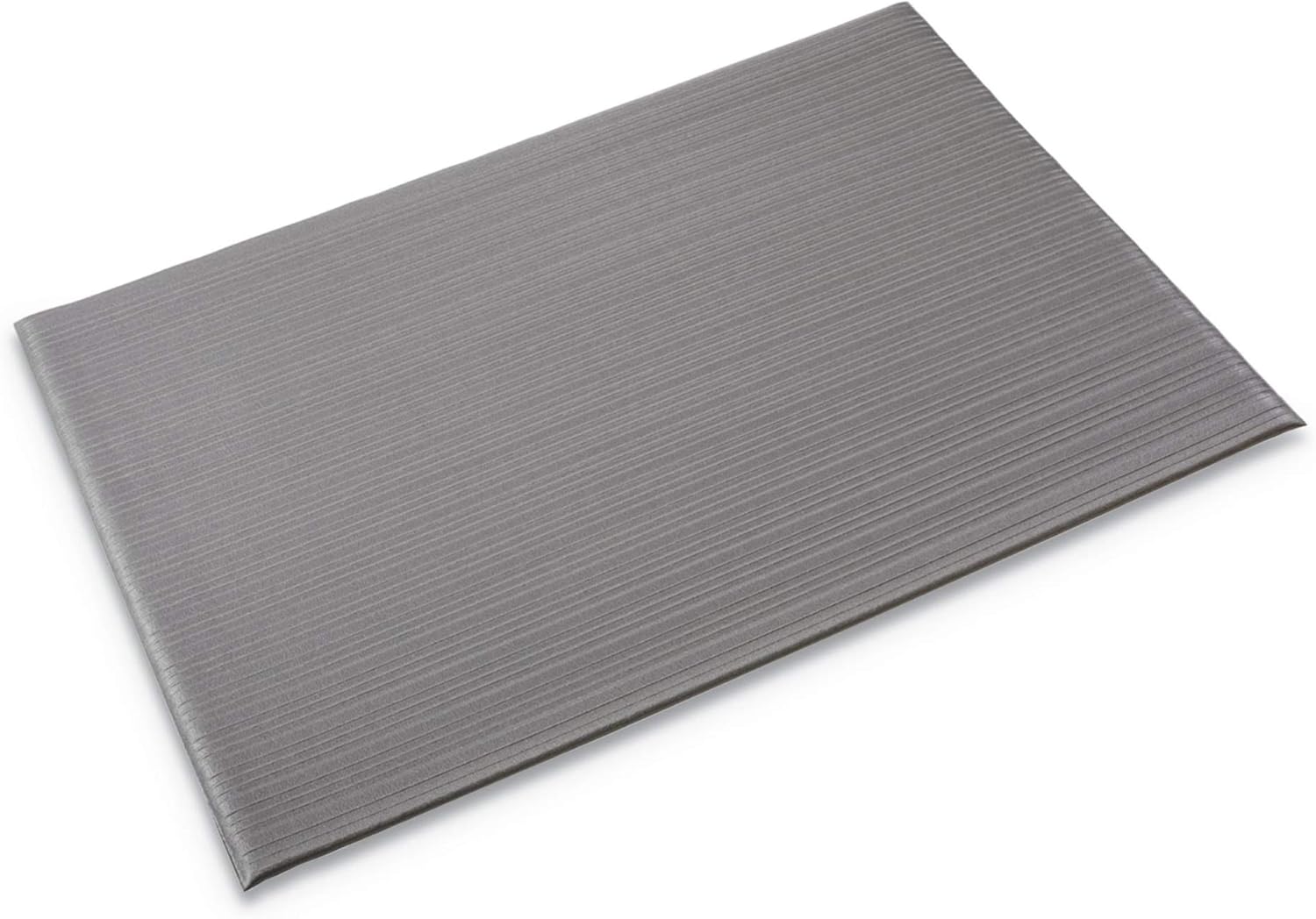 Crown Ribbed Anti-Fatigue Vinyl Mat, 27" by 36", Gray