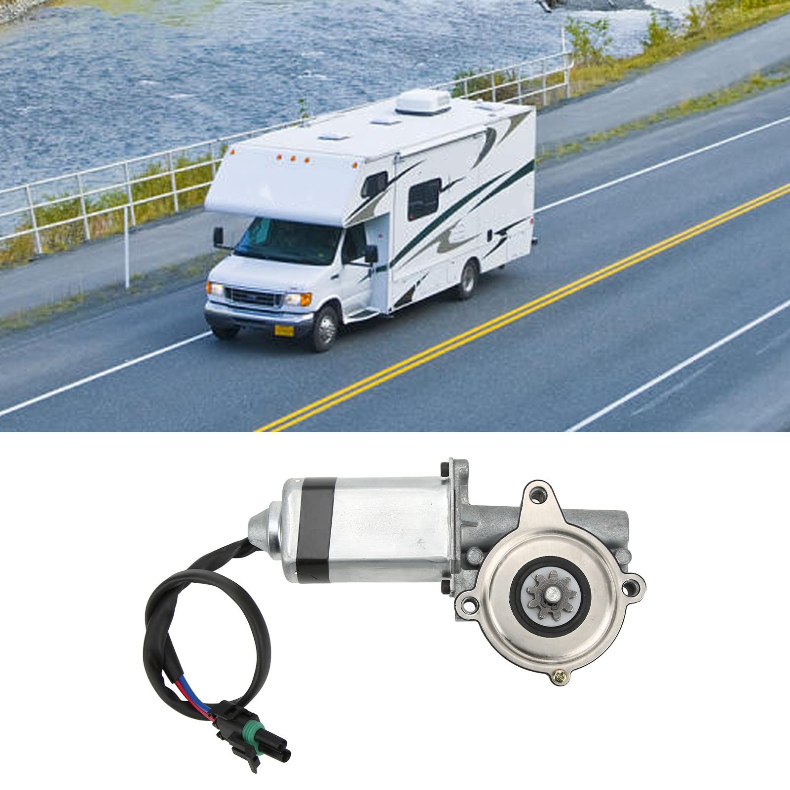 KIMISS Motor Paso a Paso RV 300-1406 Motor de Entrada Eléctrica para Autocaravanas, Reemplaza 1820124,369506 con Diseño Resistente a la Intemperie