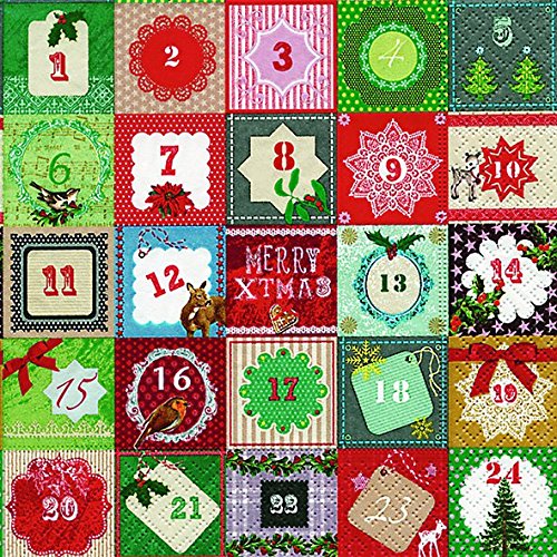 P&D 'Napkins "24 Days Pack of 20
