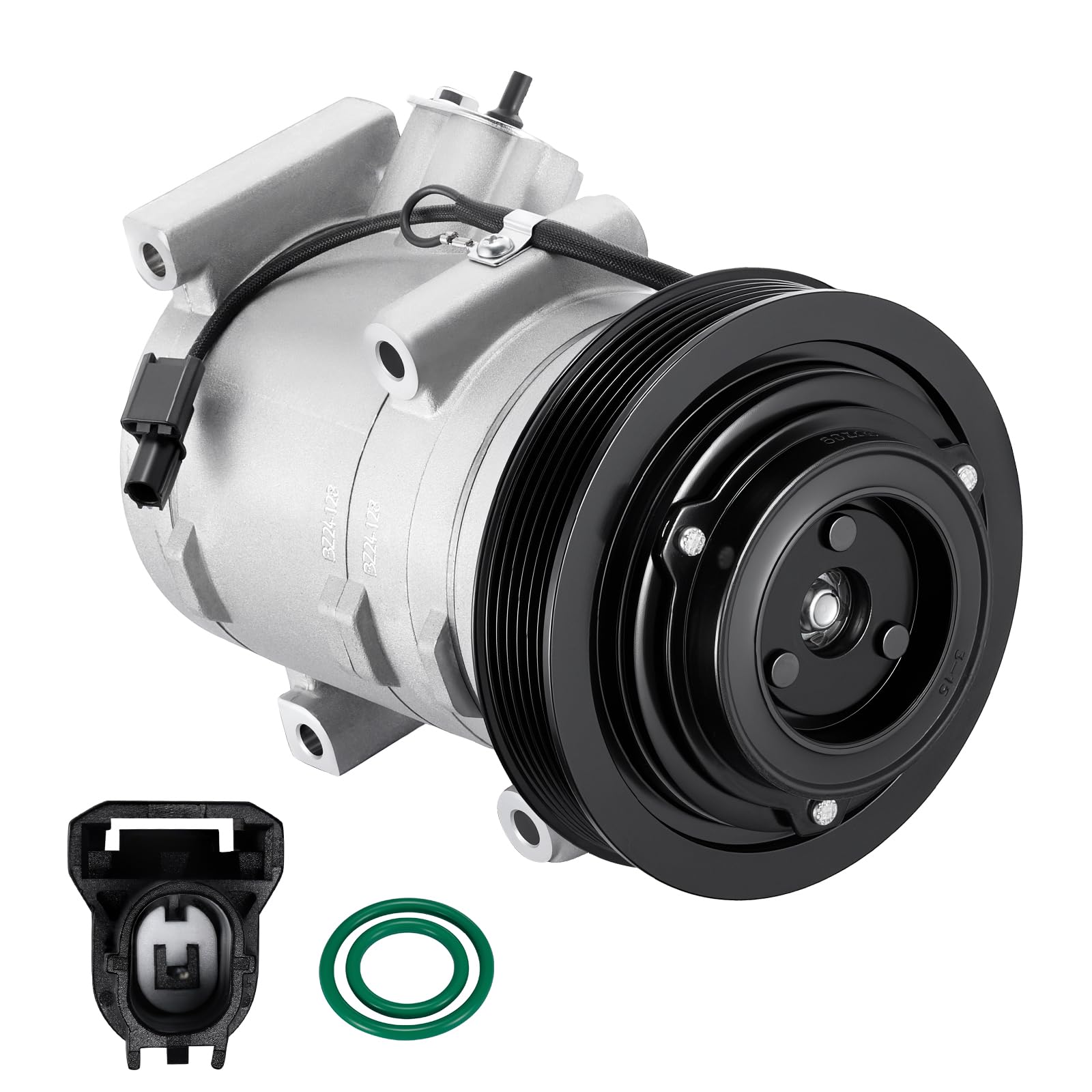 BDFHYK 158335 Air Conditioning AC Compressor with Clutch Fit for Acura RDX 13-15 &amp; TSX 10-14 3.5L, TL 09-14 3.5L 3.7L, Fit for Honda Accord 08-12, Accord Crosstour 10-11, Crosstour 12-15, Gas