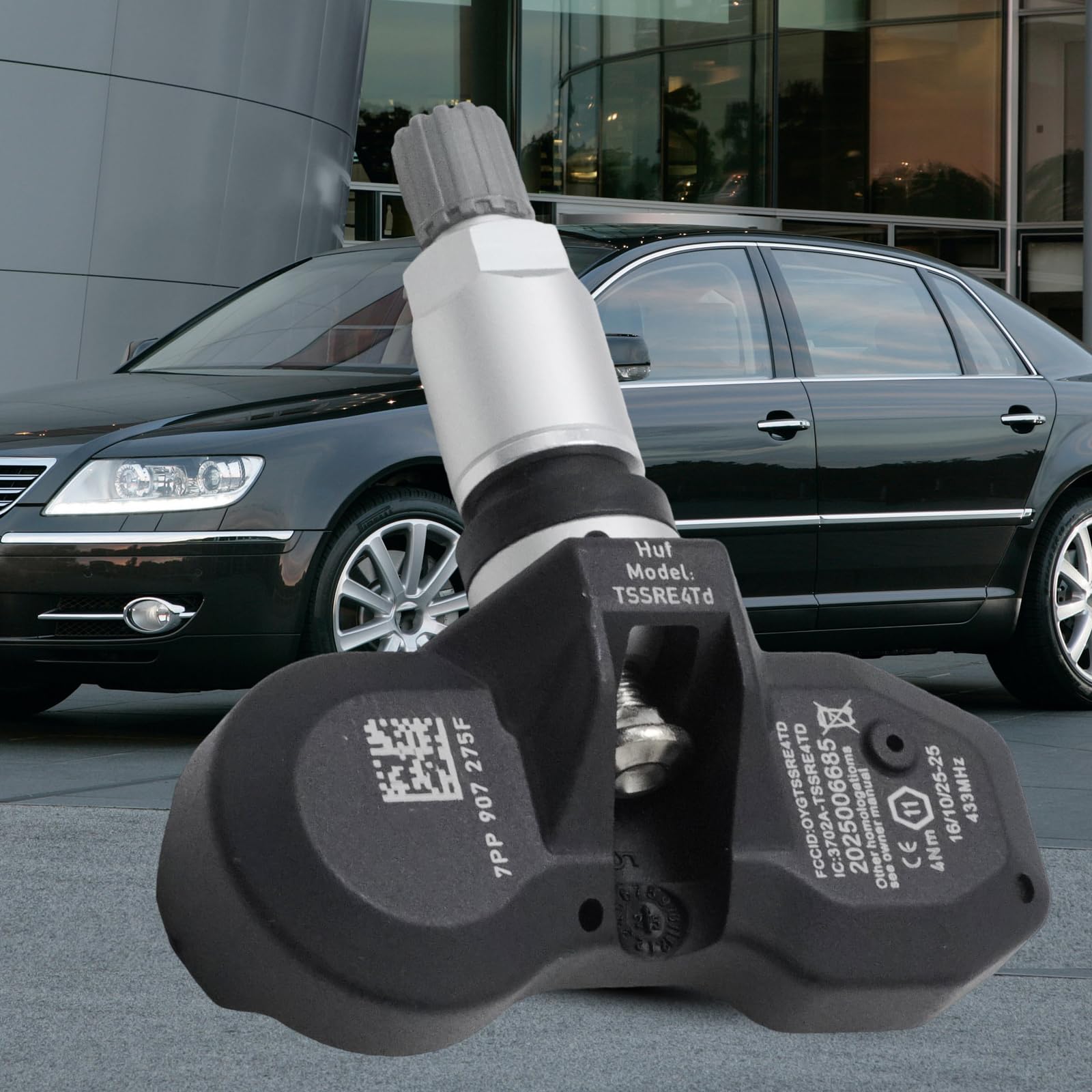 7PP907275F 4PCS TPMS sensores de presión de neumáticos, repuesto para Porsche 991.1 MK1 2016, repuesto para Phaeton a partir de 2008, repuesto para Porsche 981 Cayman Boxster
