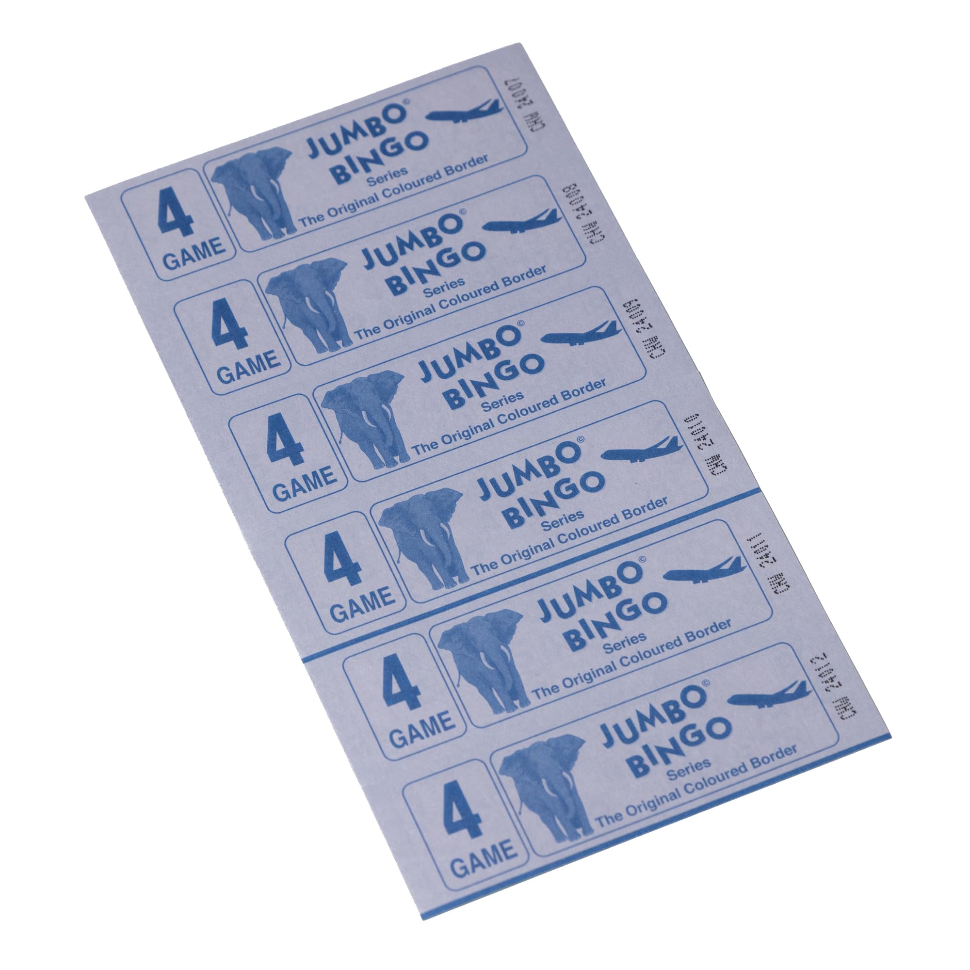 Jumbo 750 4 PAGE GAMES BINGO TICKETS 6 TO VIEW BINGO BOOKS