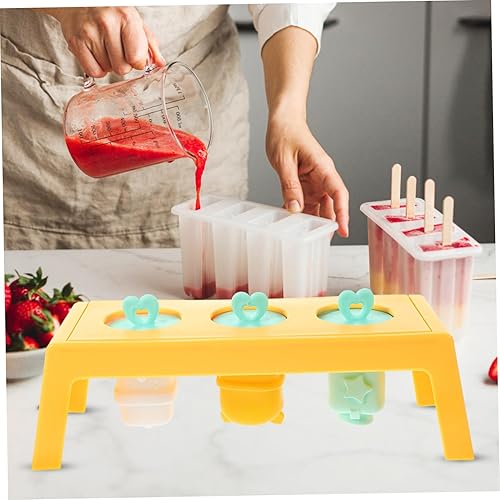 Miniatura 5 de GRIRIW Molde de silicona de dibujos animados Molde de paletas de hielo Molde de bola de hielo Moldes de silicona para gelatinas Molde de hielo de