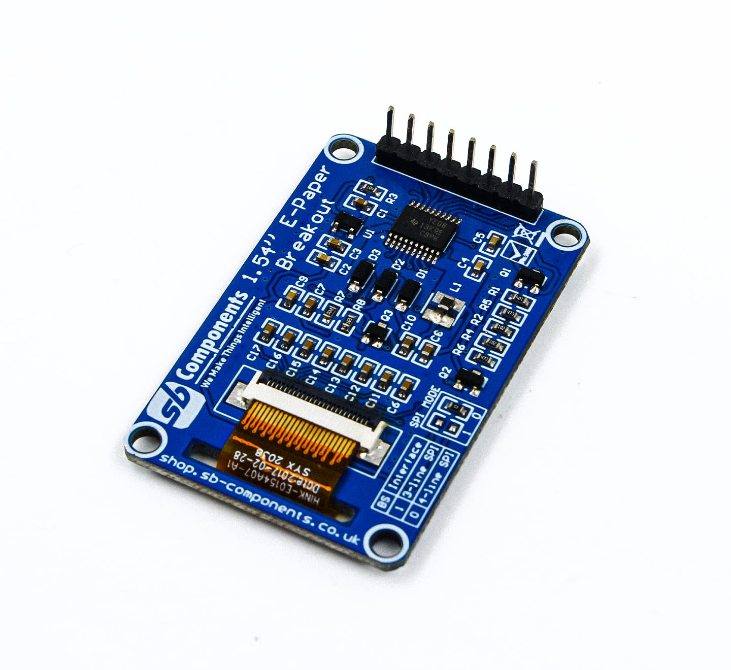 sb components 1.54inch E-Ink Display Breakout 1.54” E-Paper Br | Shop ...