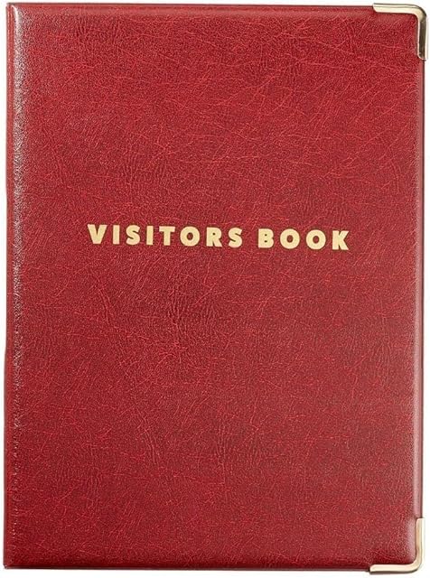 GDPR Compliant Business Visitor Book with 100 90 x 60mm Visitor Badge Inserts