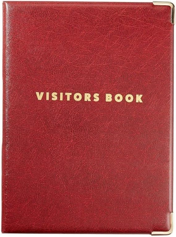 GDPR Compliant Business Visitor Book with 100 90 x 60mm Visitor Badge