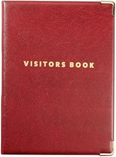 GDPR Compliant Business Visitor Book with 100 90 x 60mm Visitor Badge Inserts