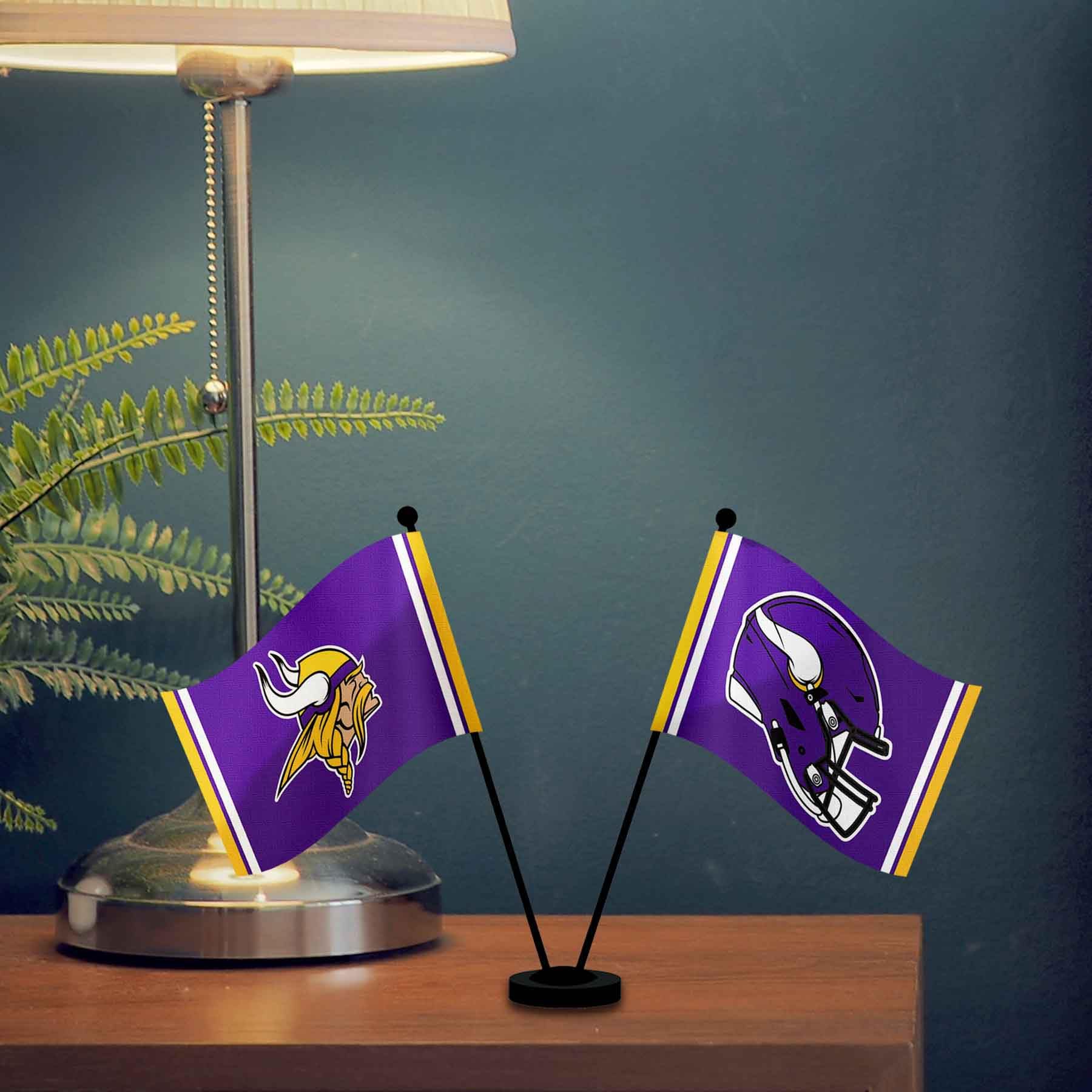 Drapeaux de bureau et de table Vikings du Minnesota