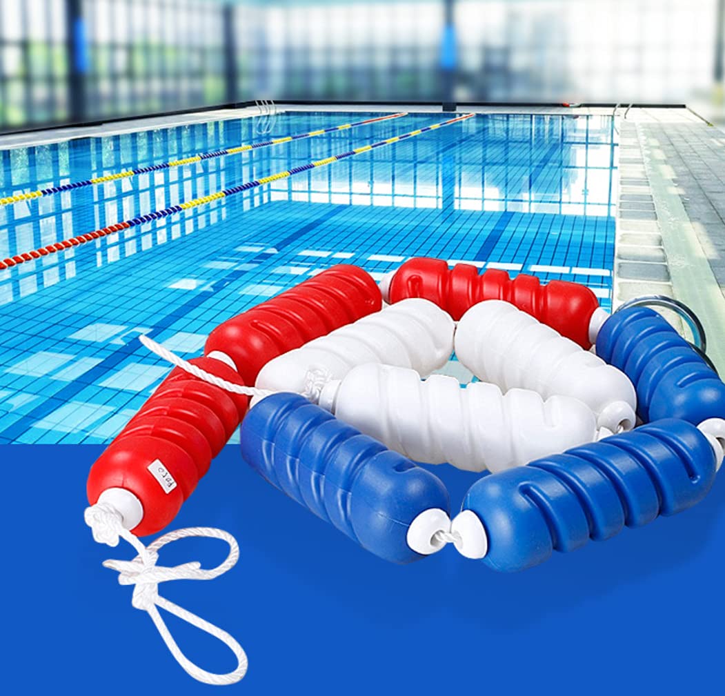 QWEZXCMI Línea de la Piscina con flotadores Piscina Seguridad Float Línea Divisor Cuerda Espiral Forma Piscina Divisor de Seguridad para Piscina,Spiral Shape 9cm