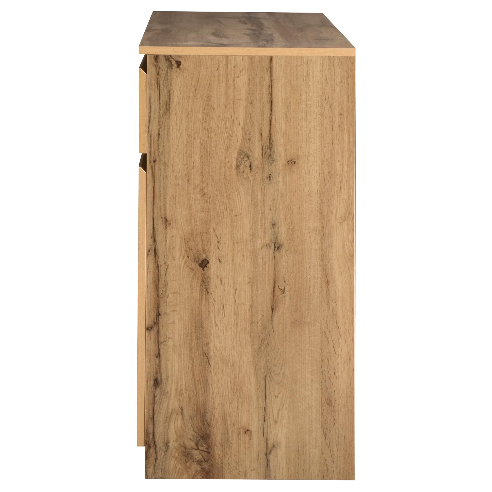 Mueble multifuncional, 135 x 40 x 81 cm, mueble decorativo de madera original, con 3 puertas y 3 cajones, aparador de cocina, cajonera, mueble recibidor