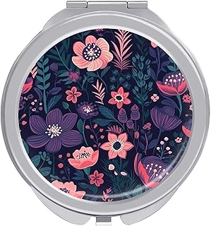 Colorful Garden Travel Makeup Mirror Portable...