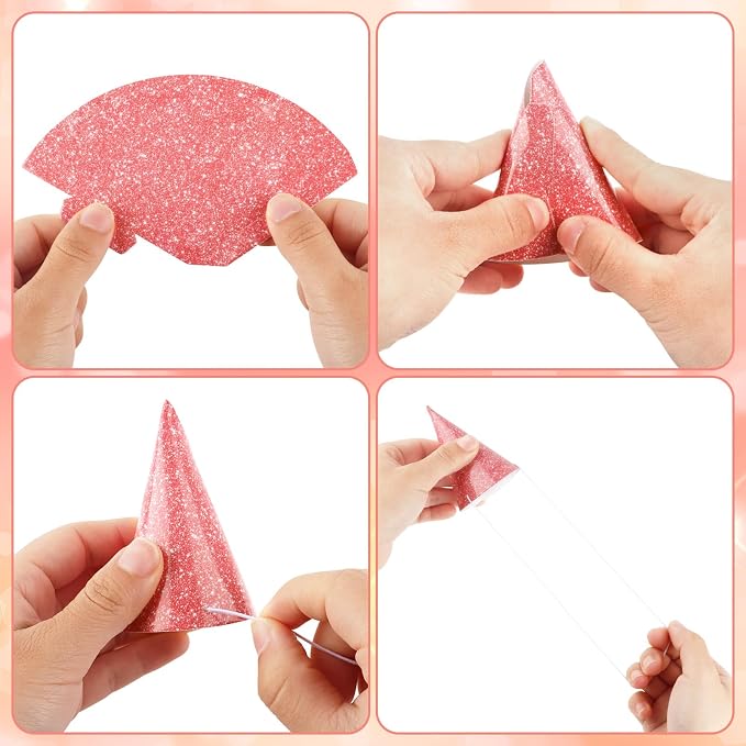 10 Sombreros de Fiesta Mini Coloridos para Peluches miniatura 6