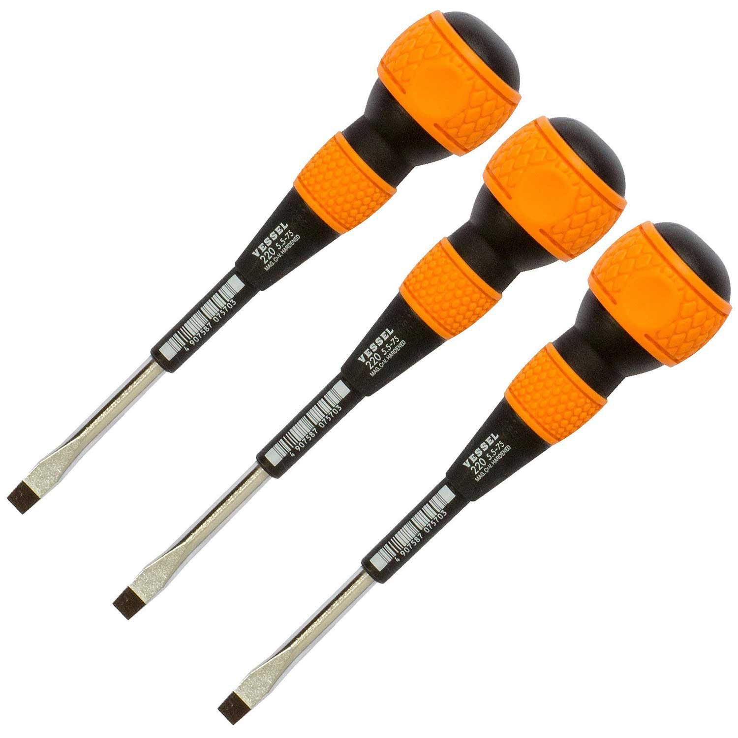 Amazon | ベッセル(VESSEL) ボールグリップドライバー No.220 マイナス