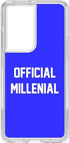 Clear Shockproof Hybrid Case for Samsung Galaxy S21 Ultra (6.8" Screen) - TPU Bumper, Acrylic Back, Tempered Glass Screen Protector - Official