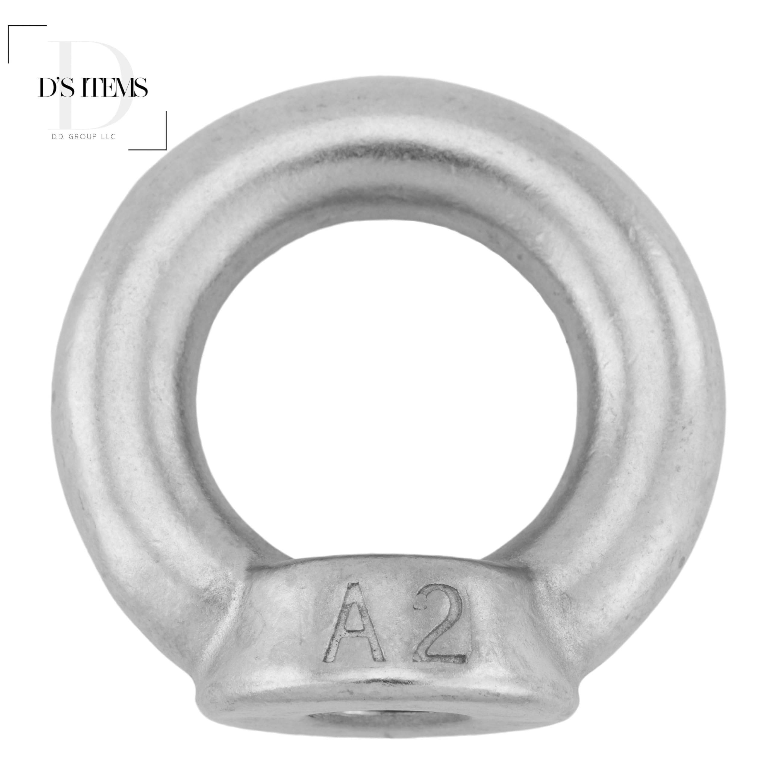 Ringmuttern M10 ähnl. DIN 582 gegossen u. poliert, Edelstahl A2 (20 Stück) - Transportösen Zurrösen Ösen Zurrmuttern