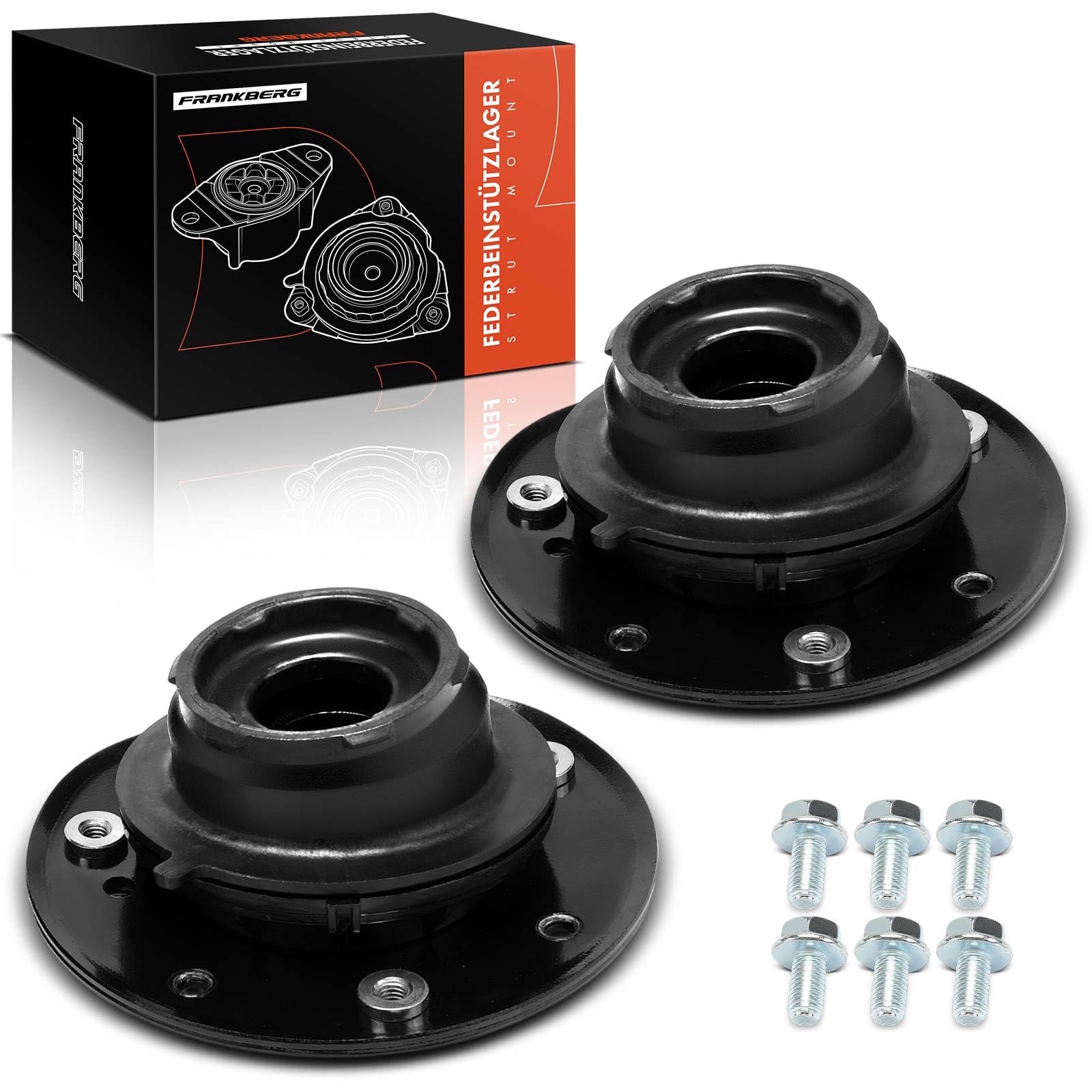 Frankberg 2x Domlager Federbeinstützlager Vorne Links Rechts Kompatibel mit Galaxy WA6 Mondeo V Turnier CF Mondeo IV Turnier BA7 XC60 156 S-Max WA6 S60 II 134 V60 I Replace# 803052