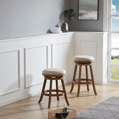 Vista 8 de Boraam Fenton Taburete giratorio para mostrador [cepillo de alambre marfil]