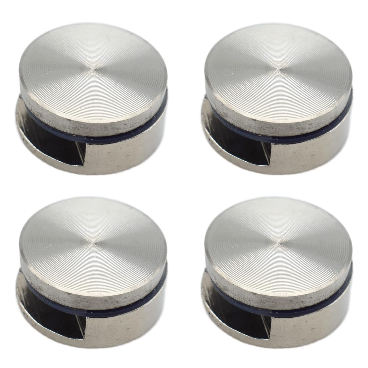 Dzior Mirror Button Aluminum Round Wall Mount Mirror Button for Glass, Mirror (Code:- Full Mirror Cap, Finish:- Ss, Size- 6Mm, Pack of 4 Piece)-image-7