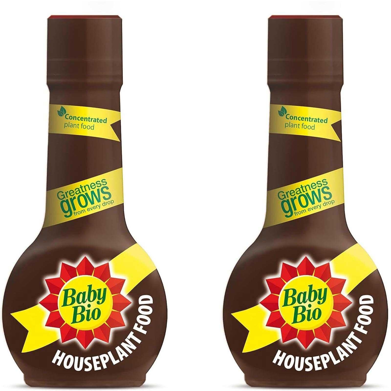 HOCHSTE Baby Bio Concentrated Houseplant Food 175ml - Balanced Fertiliser Feed Plant Food for Lush Green Leaves & Vibrant Blooms - Houseplant Nutrient Grows Brown - 2 Pack