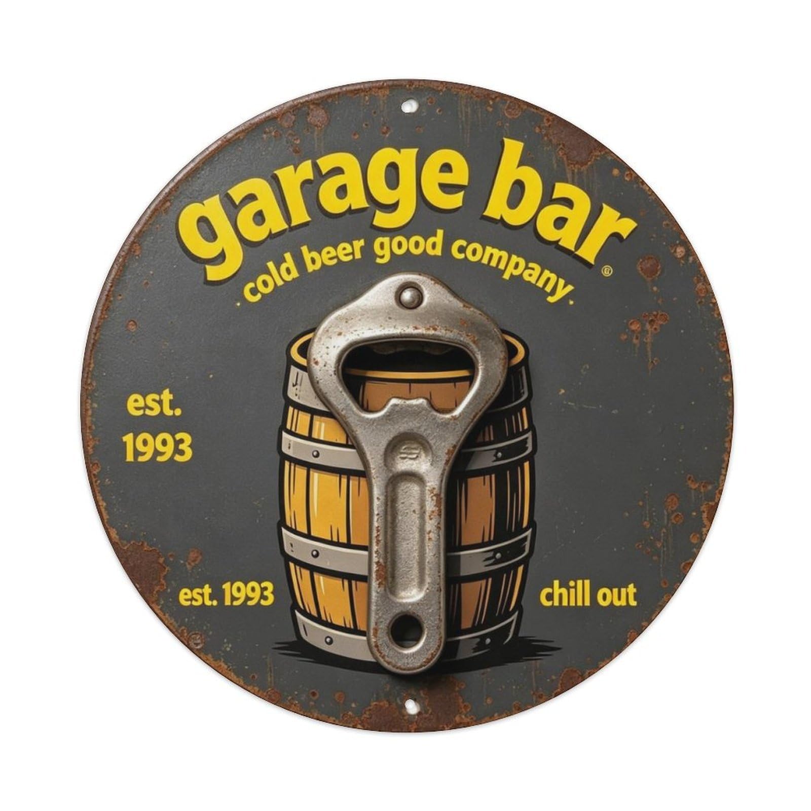 Cold Beer Good Company Metal Tin Sign Plaque