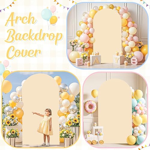 Miniatura 10 de Cubierta de arco verde cazador para boda, cubierta de arco de elastano, cubierta de arco de 5 pies, cubierta de arco de Chiara pequeña, telón de