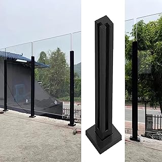 Stainless Steel Balcony Railing Post for Glass Guardrail, 85cm (33.5") Corner Baluster for Loft, Attic, Porch, Villa - Durable Outdoor Safety Solution