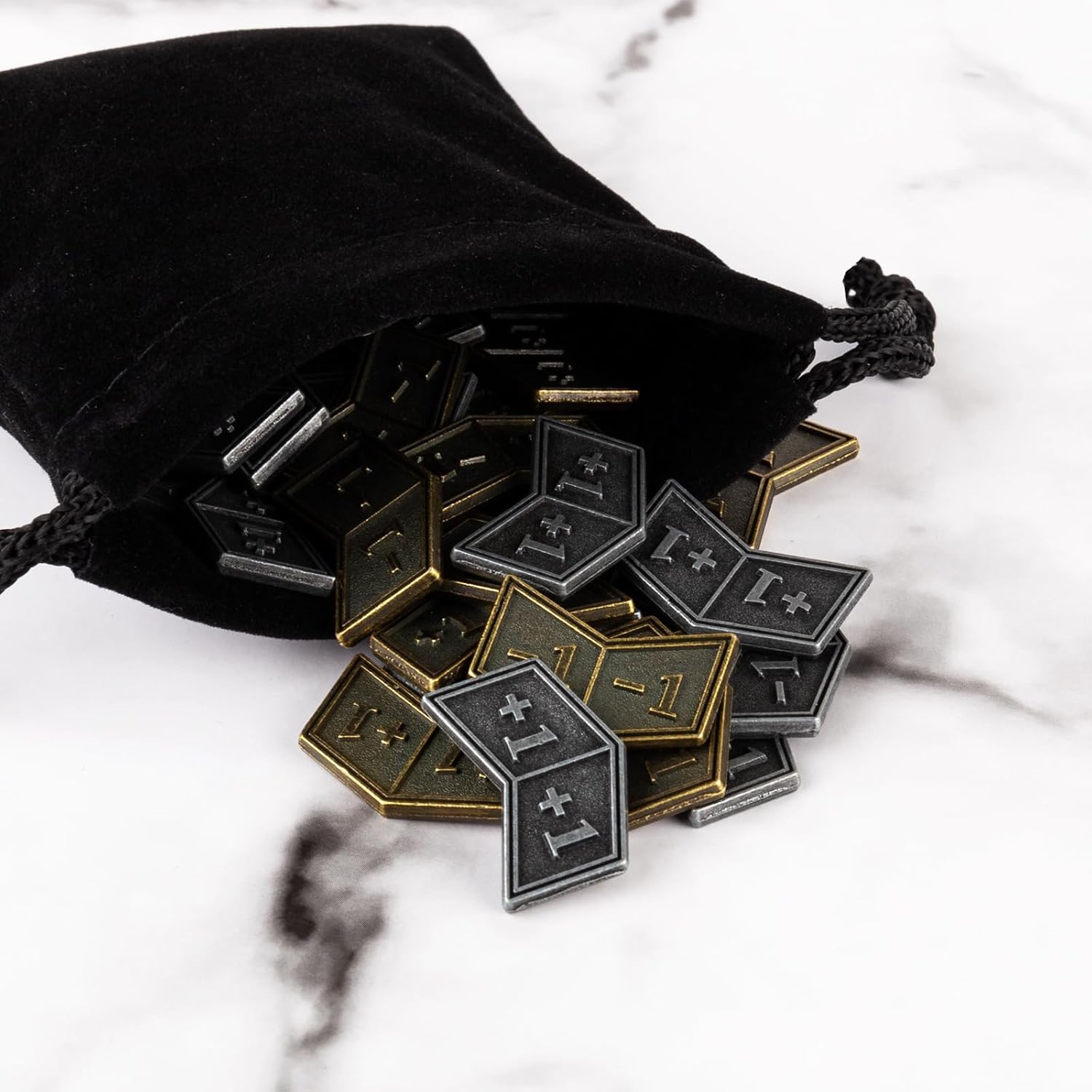 40 PCS Metal Buff MTG Counters Tokens Plus +1/+1 Life Token Dice Counters for MTG Magic Card Gaming Accessories