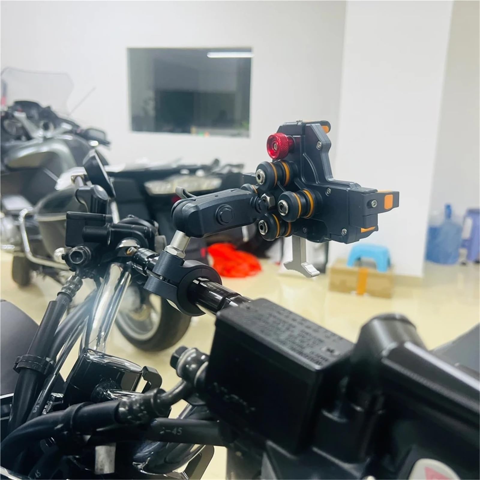 360° Rotabile Supporto Telefono Moto Adatto Per BMW Per F850GS F750GS F700GS F800GS R1200GS R1250GS R1300GS ADV Supporto Universale Per Telefono Per Moto E Scooter Supporto Per Cellulare