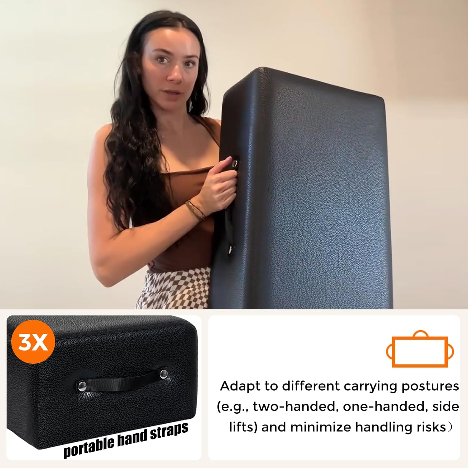 Pilates Reformer Box, Wooden Pilates Sitting Box for Home, Gym, and Studio Use, Pilates Box for Reformer