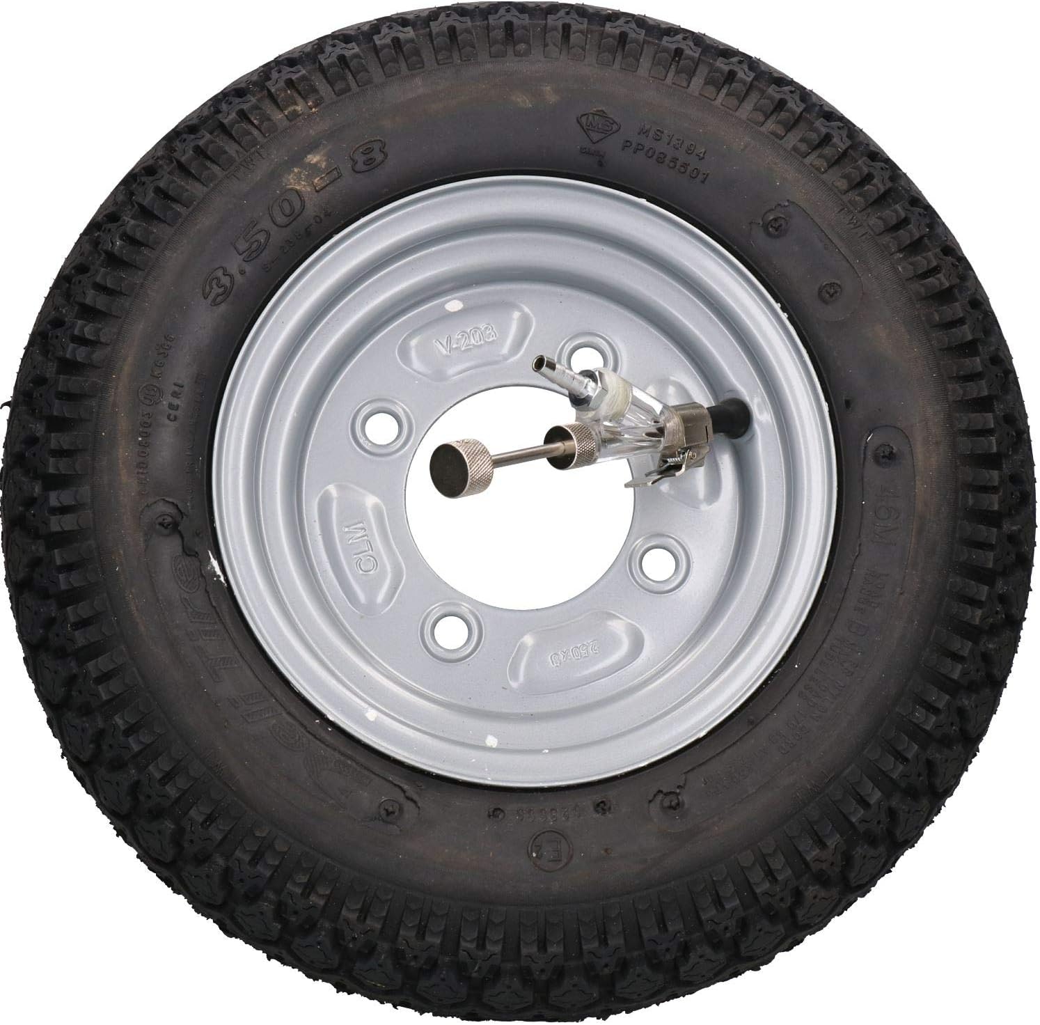 PCL & EURO Tyre Valve Core Stem Removal Retract Tool Clip On 6.35mm Hose Tail