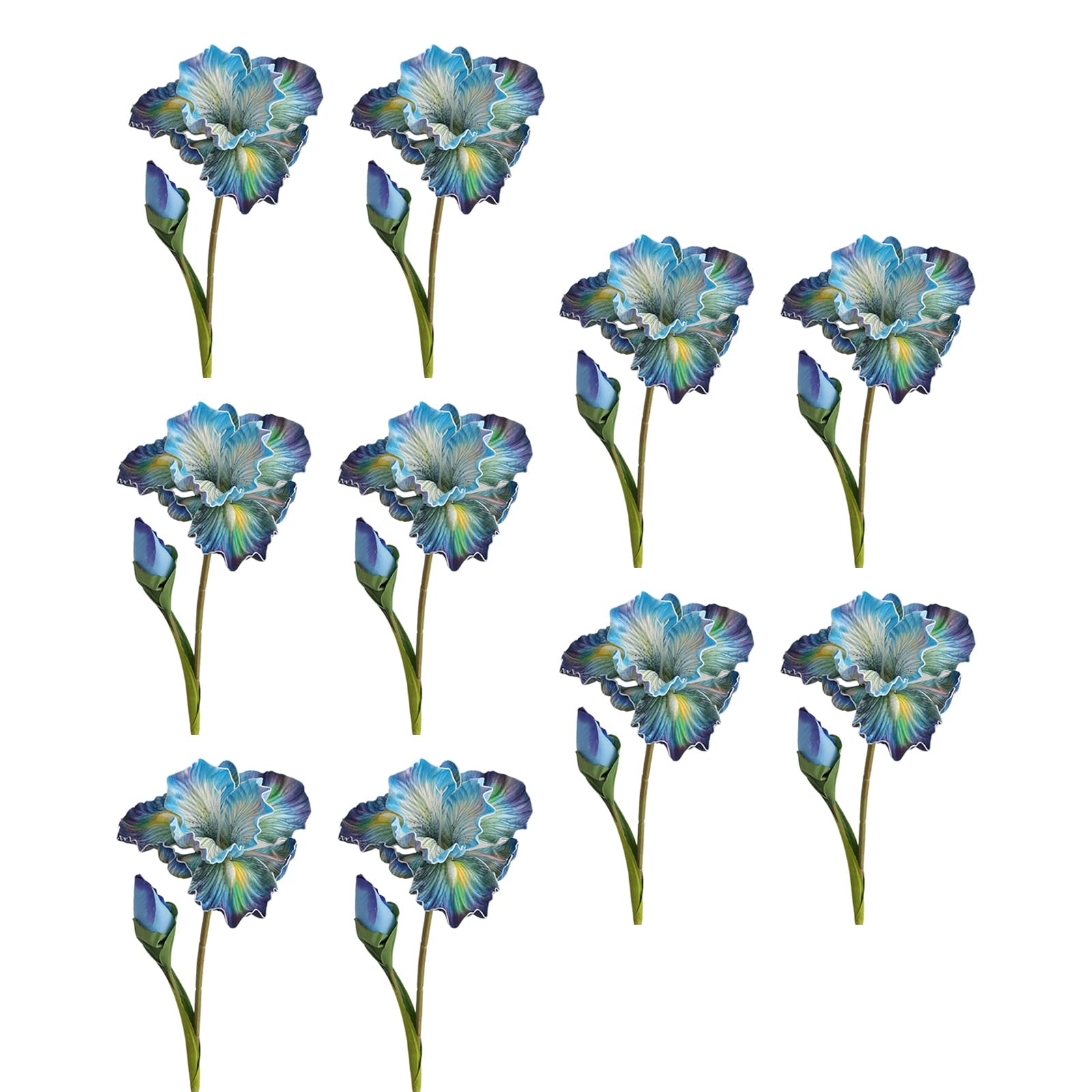 Nucelit 10PCS Artificial Flower 17.7Inch High for Home Decoration Vase Arrangements Wedding Bouquets PartyTable Centerpieces Wedding Christmas Flower Decoration