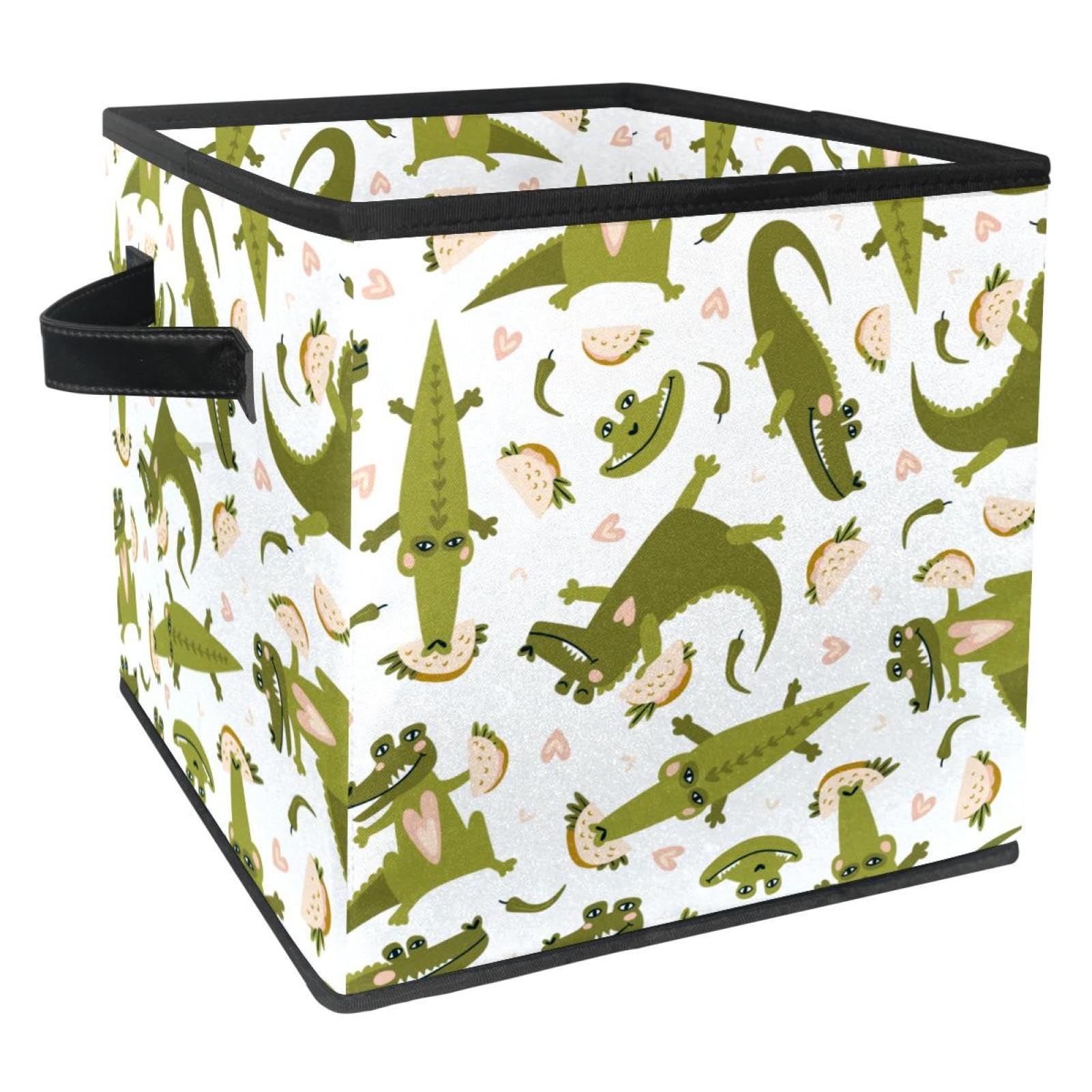 Cube de rangement crocodile pour éliminer le désordre des jouets et vêtements de chambre