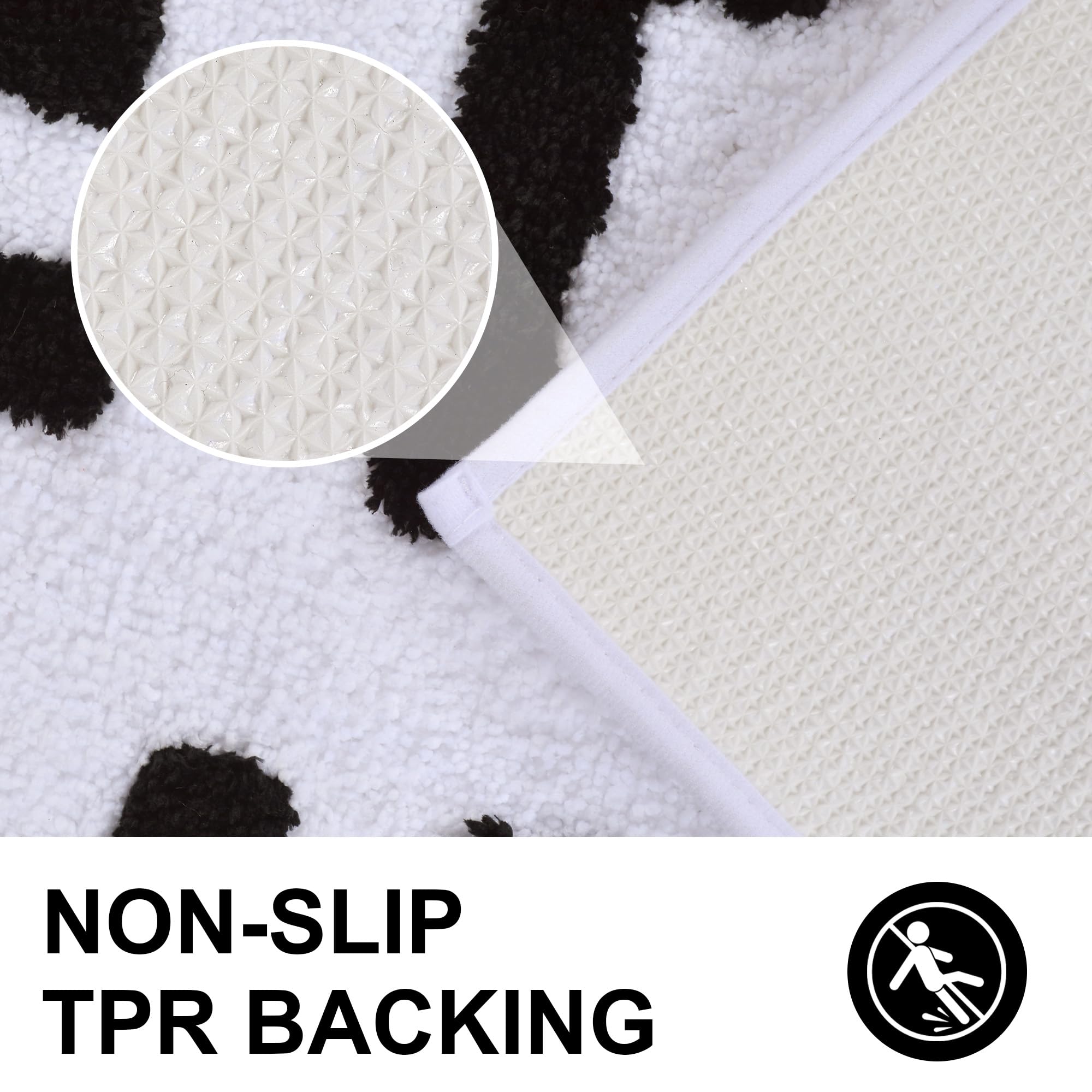 Zeeinx Get Naked – Tapis de Salle de Bain Mignon et Amusant pour décoration de Salle de Bain d'appartement, Blanc, Lavable en Machine, 45,7 x 119,4 cm