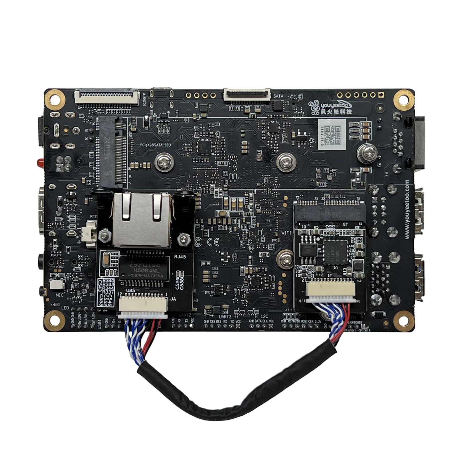 WayPonDEV M.2 A chiave E a modulo Ethernet 2,5 Gigabit, in-tel i225 i226 2.5G Ethernet Server NIC,10/100/1000/25000 Mbps RJ45 LAN, scheda di rete multi-Gigabit M.2, supporto 2230 (15 cm, i226 M.2 A+E