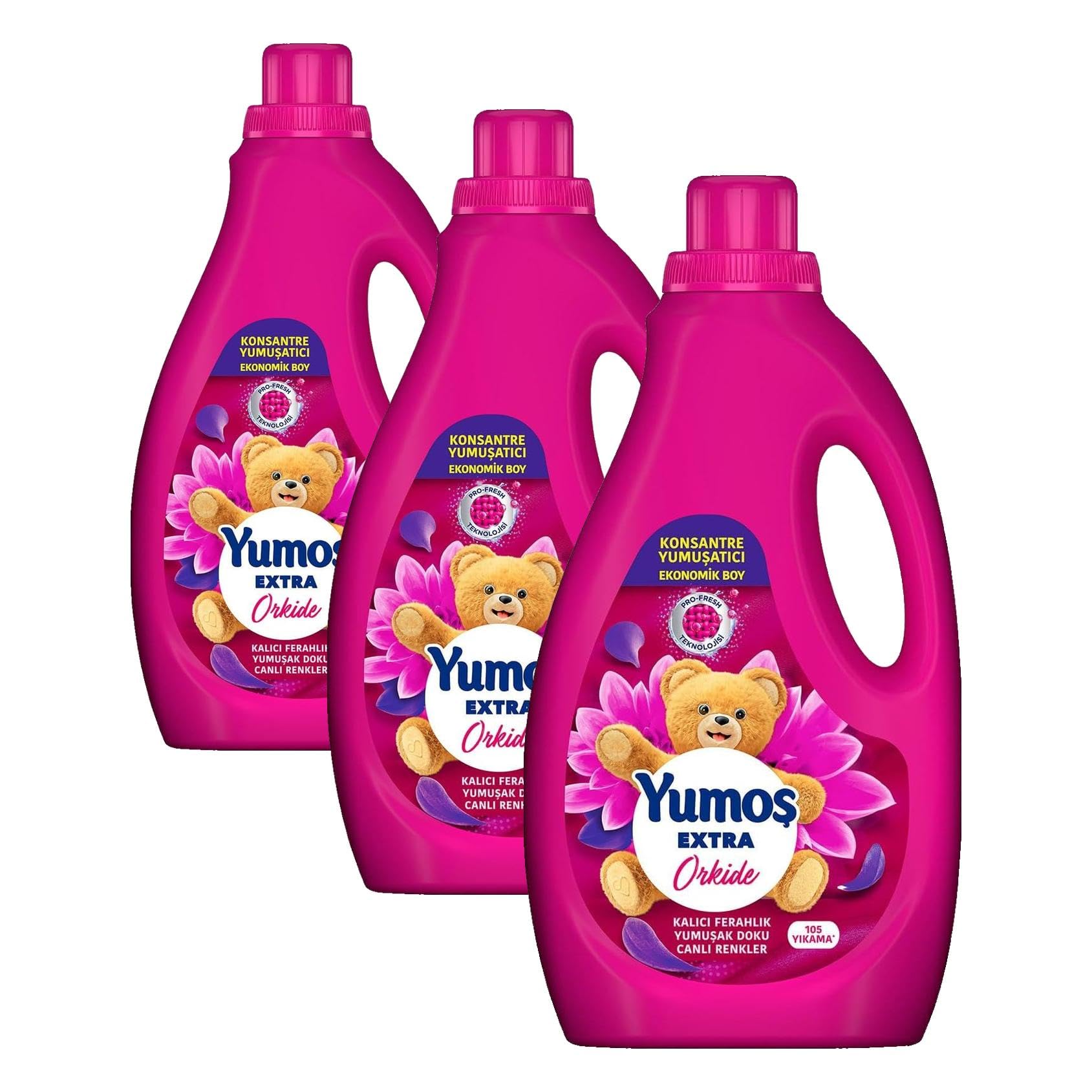 Yumoş Extra Konsantre Çamaşır Yumuşatıcısı Orkide 2520 ml (3 paketi)