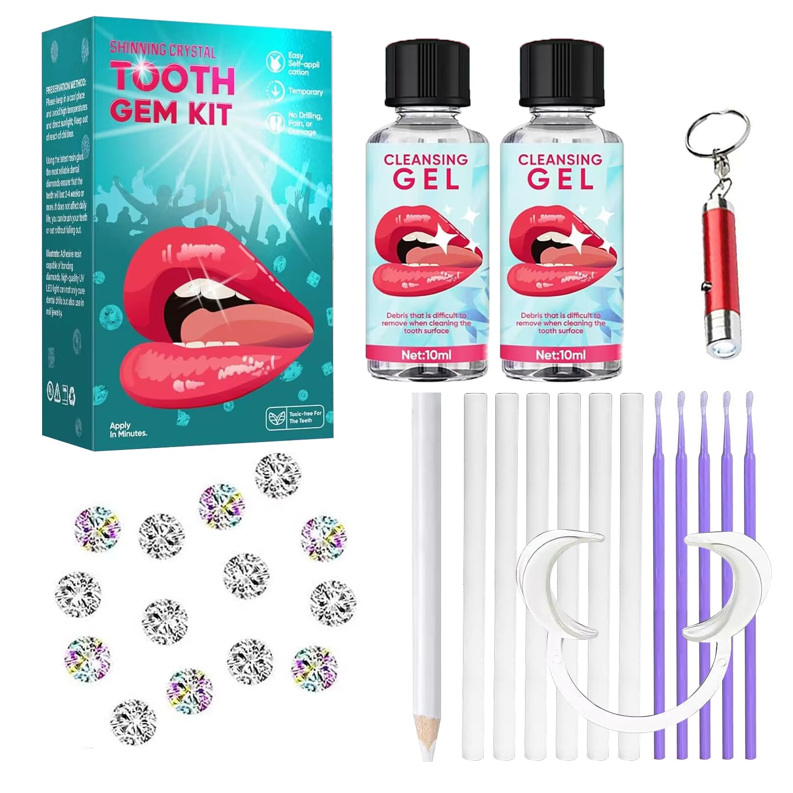 Tooth Gem Kit Tooth Gems Kit For Teeth Diy Crystals Desertcart INDIA