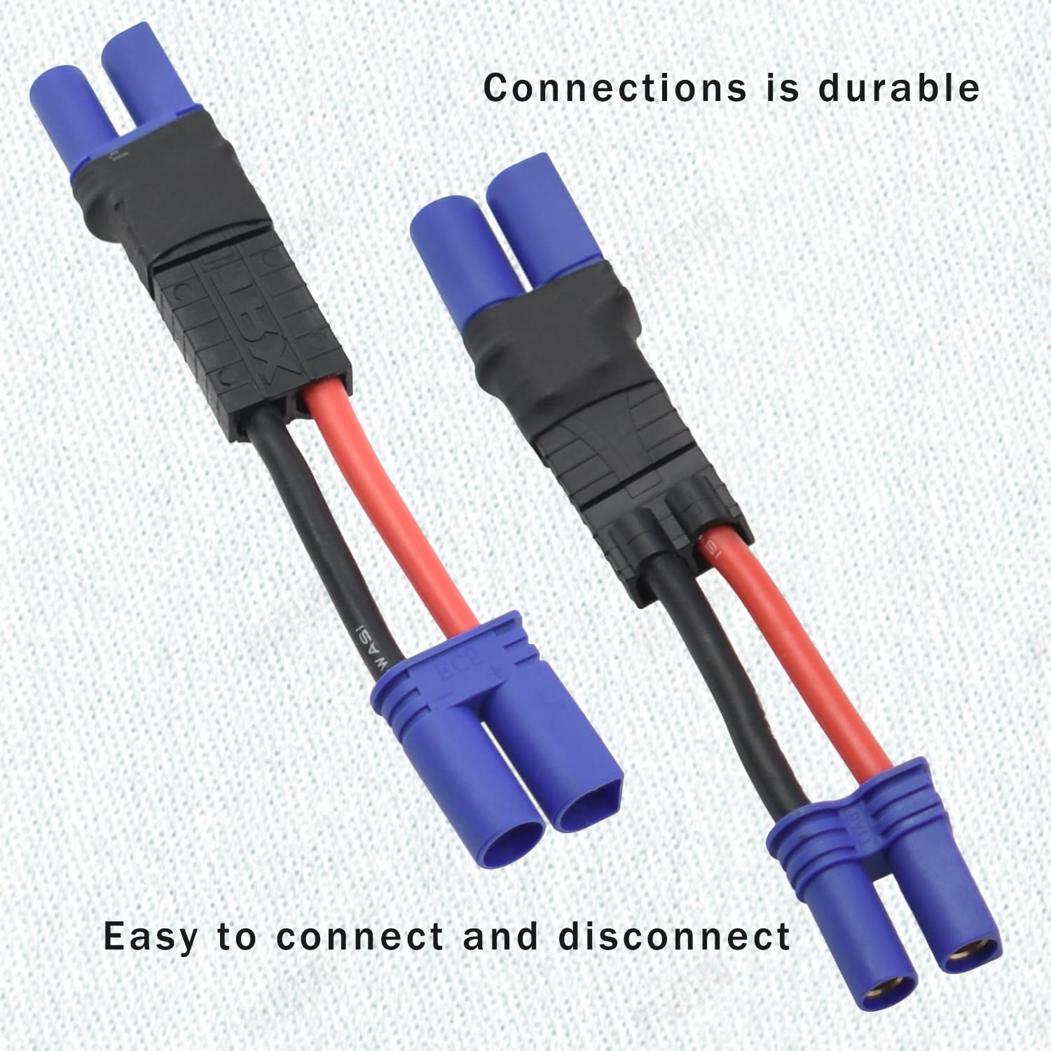 OliYin Lot de 3 adaptateurs TRX Traxxas mâle vers femelle EC3 Losi pour chargeur ESC