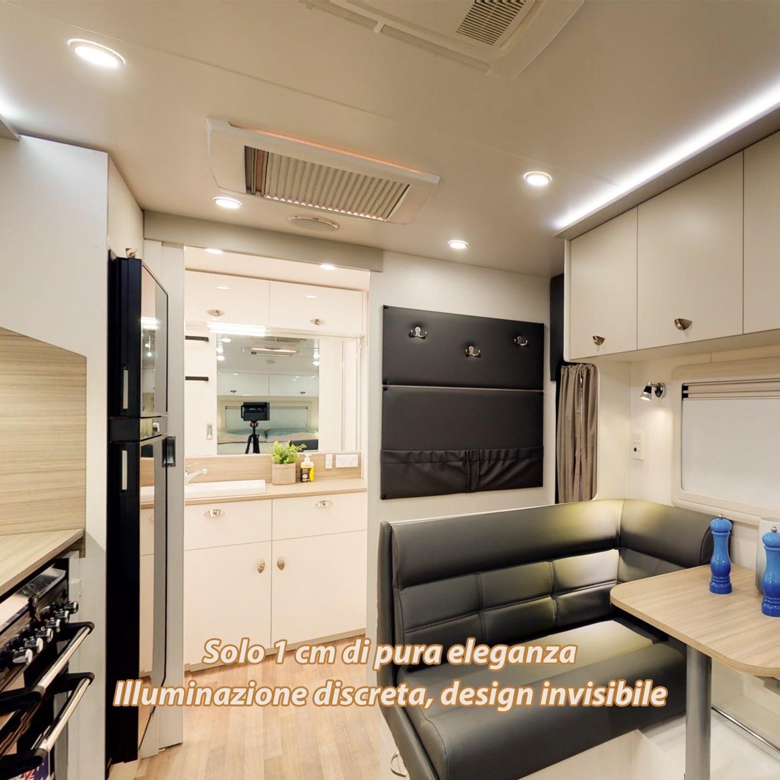 Dream Lighting Plafoniera LED Soffitto 12V Camper Barca Caravan IP44 Bianco Caldo