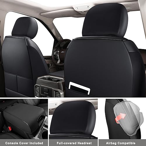 Miniatura 2 de Huidasource Wrangler JK Juego completo de fundas de asiento de 2 puertas, funda de asiento de automóvil personalizada de cuero impermeable,