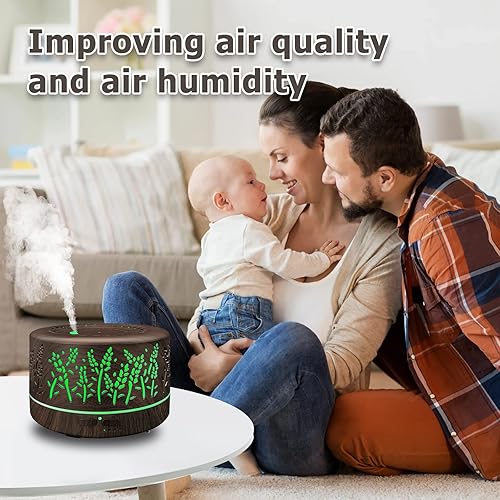 Miniatura 6 de Difusores para aceites esenciales para habitación grande de 20.3 fl oz, difusores de aceite esencial para el hogar con RC, humidificador de niebla