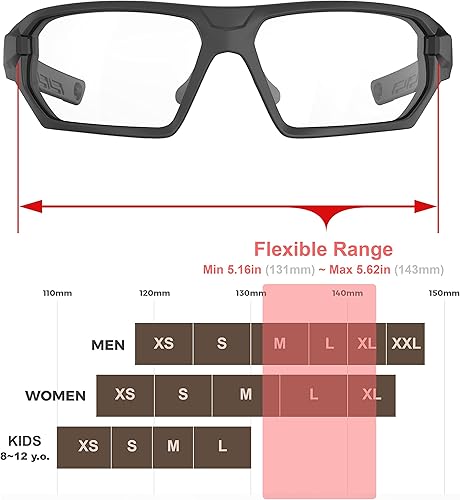 Miniatura 8 de HTS HUNTERSKY Ballistic Tactical ANSI Z87.1+ Impact Protection Anti Fog Shooting Glasses Military Grade Airsoft Range