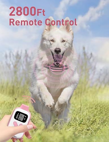 Miniatura 6 de Collar de entrenamiento para perros sin golpes, pitido y vibrante con control remoto de 2800 pies, collar de vibración para perros pequeños,