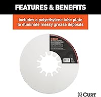 Vista 7 de CURT 16515 E16 - Cabeza de enganche de 5ª rueda solamente, requiere patas o rodillo, 16,000 libras