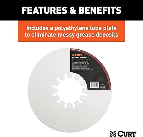 Miniatura 7 de CURT 16515 E16 - Cabeza de enganche de 5ª rueda solamente, requiere patas o rodillo, 16,000 libras