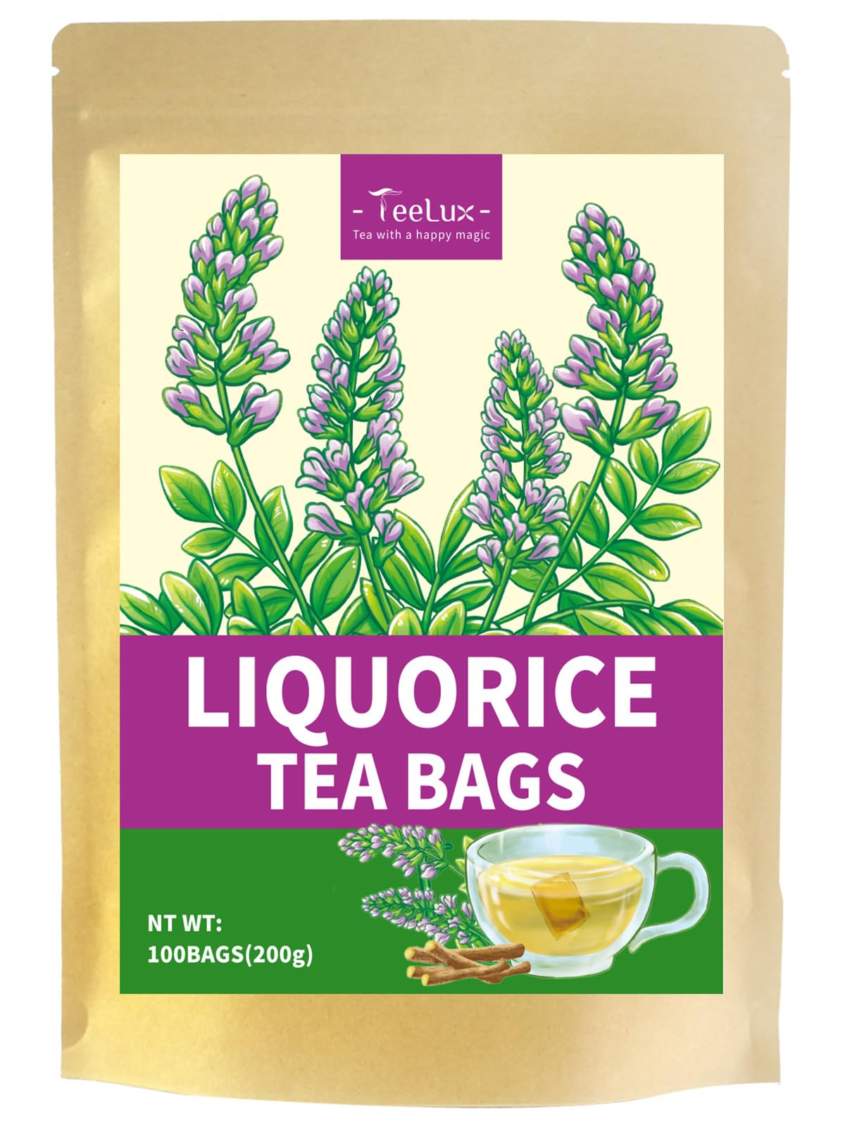 TeeLux Yerba Mate Tea Bags 50 Count, Pure Natural Argentine Yerba Mate, Rich Flavor with 3g/Bag, Biodegradable Tea Bag — view 16